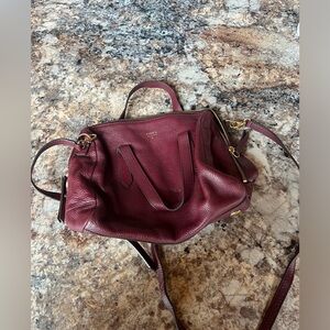 Burgundy Fossil Bag